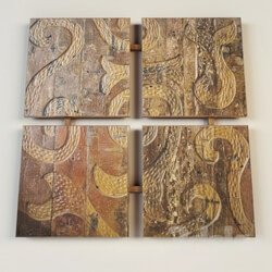 Other decorative objects - Decorative panel Maori 120x120 