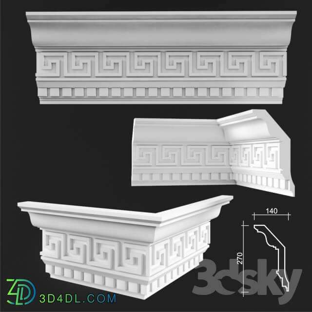 Decorative plaster - Cornices