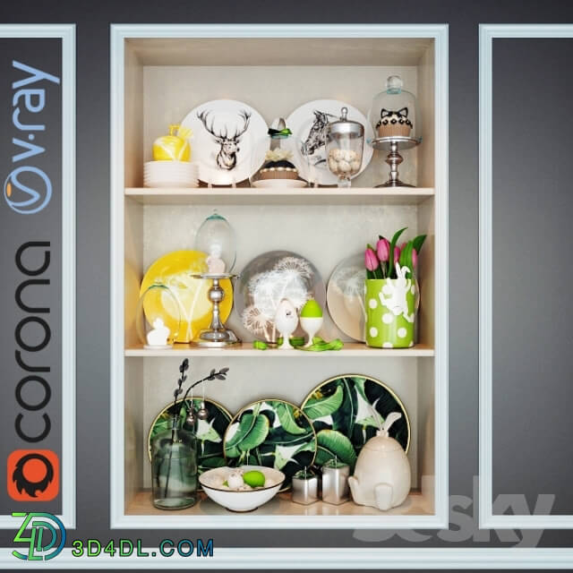 Other kitchen accessories - Decorative composition 06 _ decorative set 06