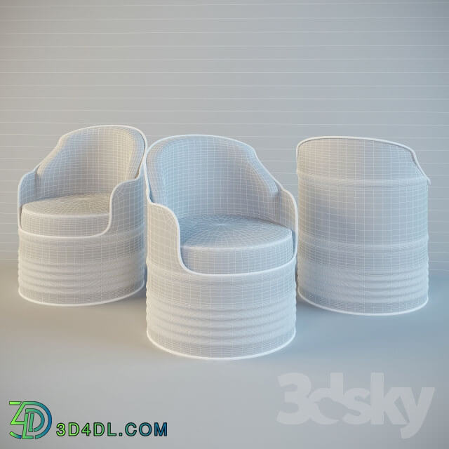 Arm chair - Barrel-Chair