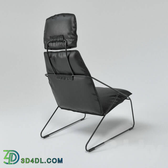 Arm chair - Chair cushion on a metal frame