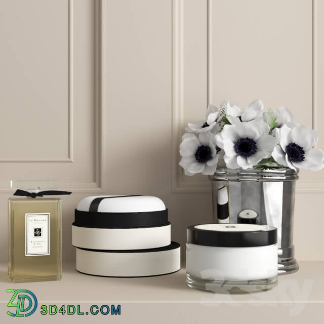 Decorative set - Composition with anemones