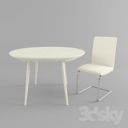 Table _ Chair - B7113 SQ BG chair and table DISCO 