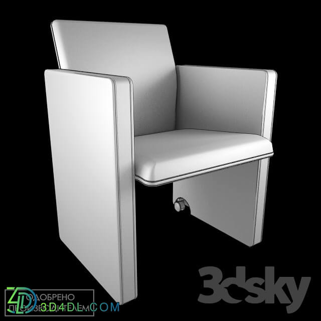 Office furniture - Poltrona Frau _ THF 96-Sedia ruote