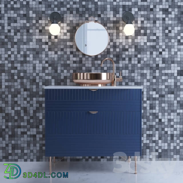 Bathroom furniture - Wash Superfront PARALLELS_ light sconces VITEMOLLA_