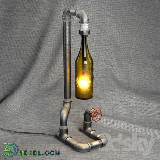 Table lamp - Peared Creation. Bottle Lamp 01