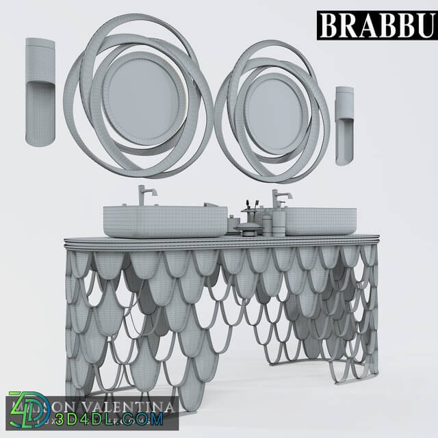Bathroom furniture - Koi Double Washbasin
