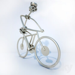 Other decorative objects - Cyclist 