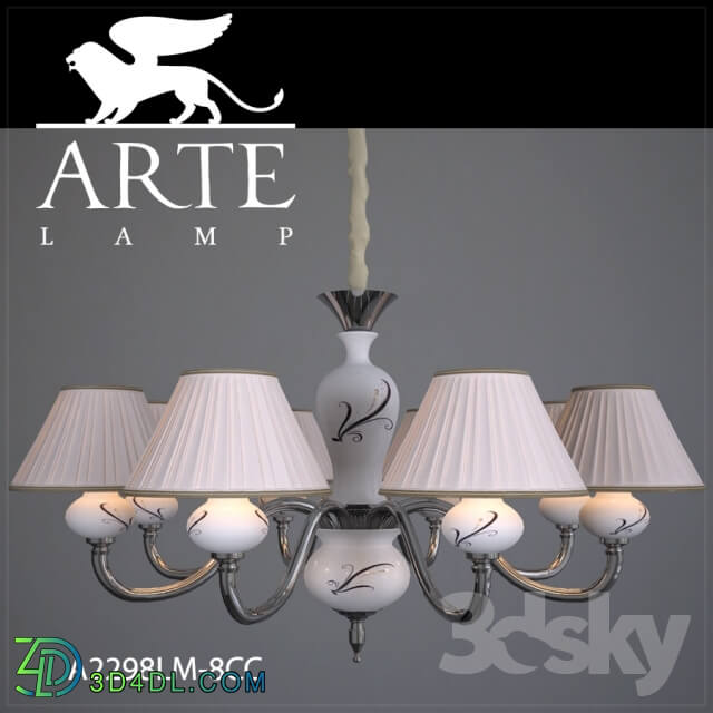 Ceiling light - Chandelier ArteLamp A2061LM-8WG