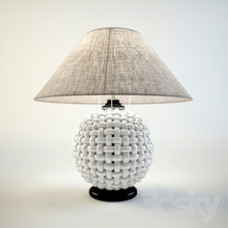 Table lamp - Design lamp _quot_Wicker_quot_ _braided_ 