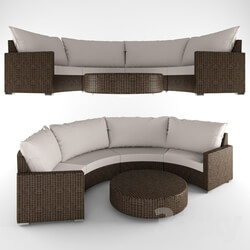Sofa - Sophie Sectional Set with Cushions 