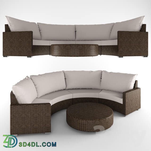 Sofa - Sophie Sectional Set with Cushions
