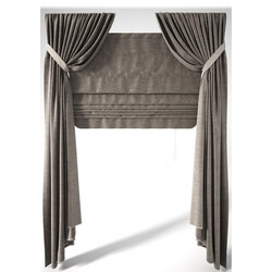 Curtain - Roman blinds 2 positions 