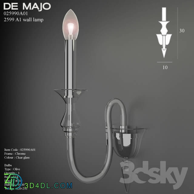 Wall light - De majo 2599 A1_ wall lamp