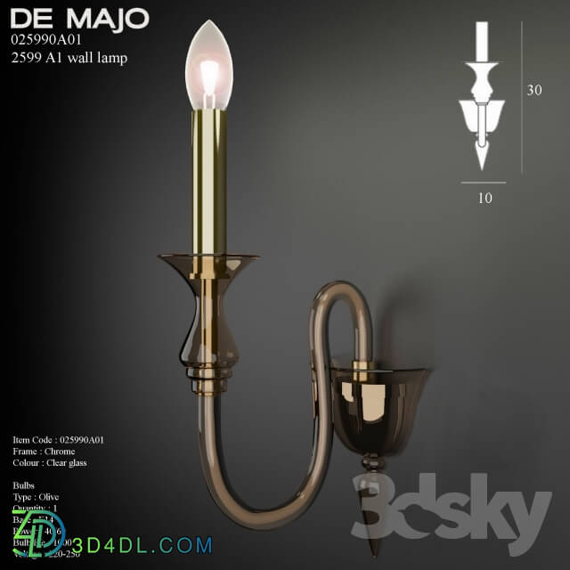 Wall light - De majo 2599 A1_ wall lamp