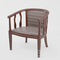 Arm chair - Classic dark armchair 