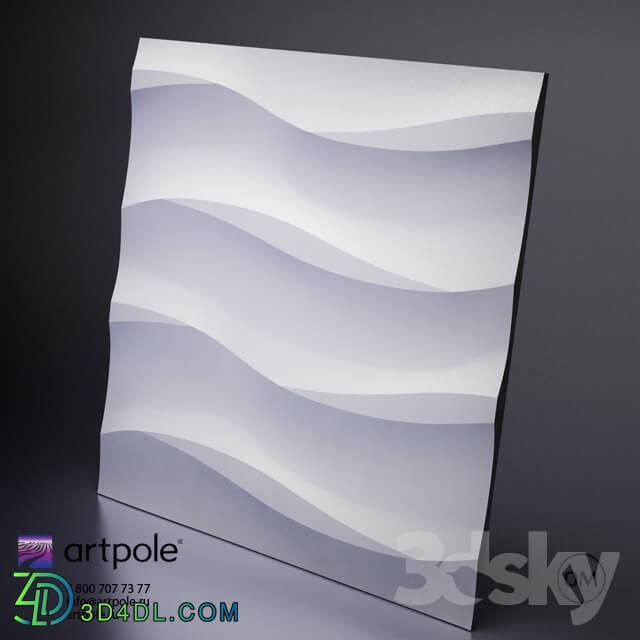 3D panel - Gypsum 3d panel of Cotton Artpole