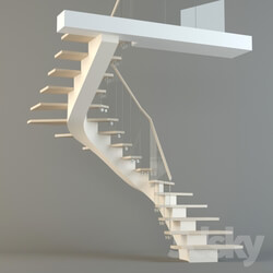 Staircase - Stairs on a welded metal frame 