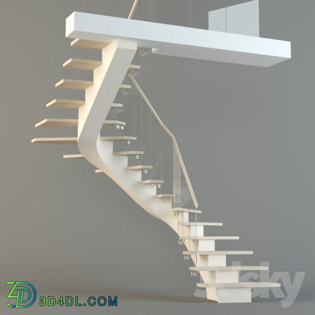 Staircase - Stairs on a welded metal frame