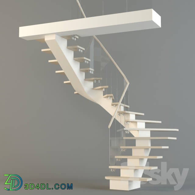 Staircase - Stairs on a welded metal frame