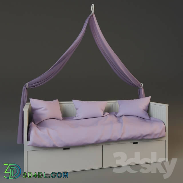 Bed - Children__39_s canopy bed