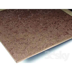 Floor coverings - leather tiles 