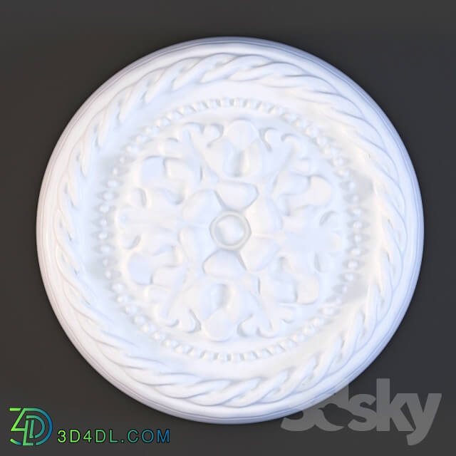 Decorative plaster - Orac Decor R13 ceiling socket 2014