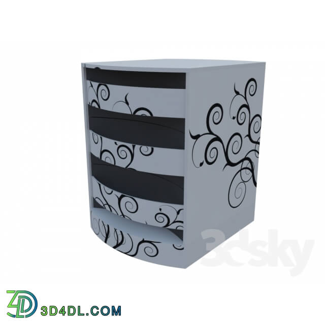 Sideboard _ Chest of drawer - bedside table with a pattern