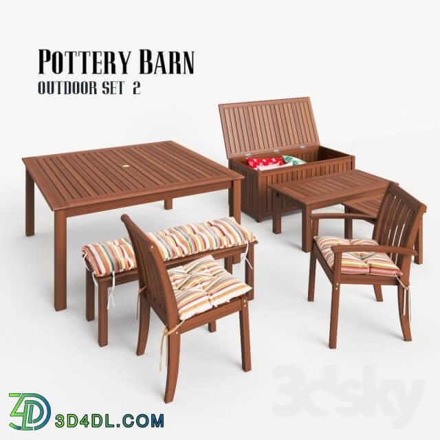 Table _ Chair - Pottery Barn Outdoor Set 2