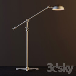 Floor lamp - Rowan Pharmacy Task Floor Lamp Antique Brass 