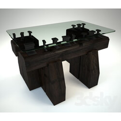 Table - Table of rails from the Rail Yard Studios 