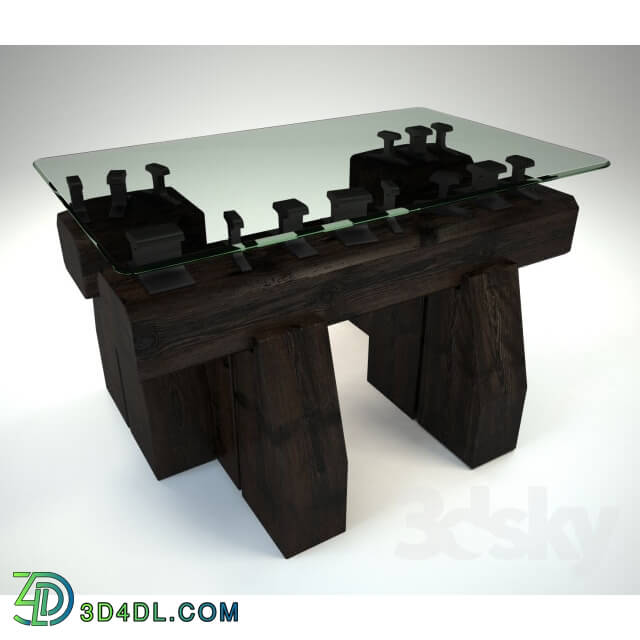 Table - Table of rails from the Rail Yard Studios