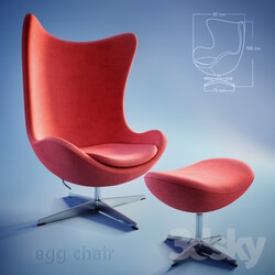 Arm chair - egg chair 