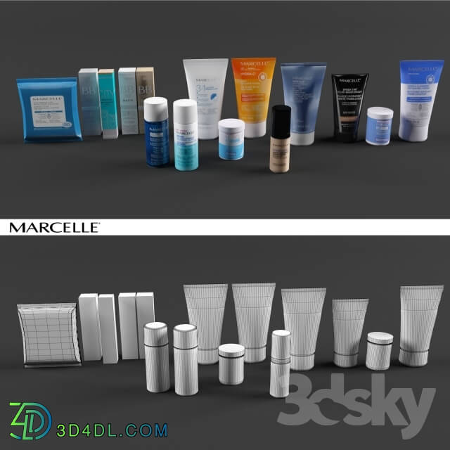 Bathroom accessories - Beauty Products Set 01