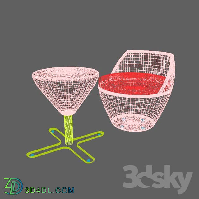 Table _ Chair - Rattan seating