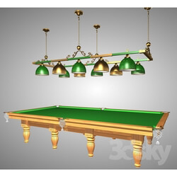 Billiards - Billiards and luminaire 