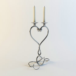 Other decorative objects - The candlestick in the form of the heart 