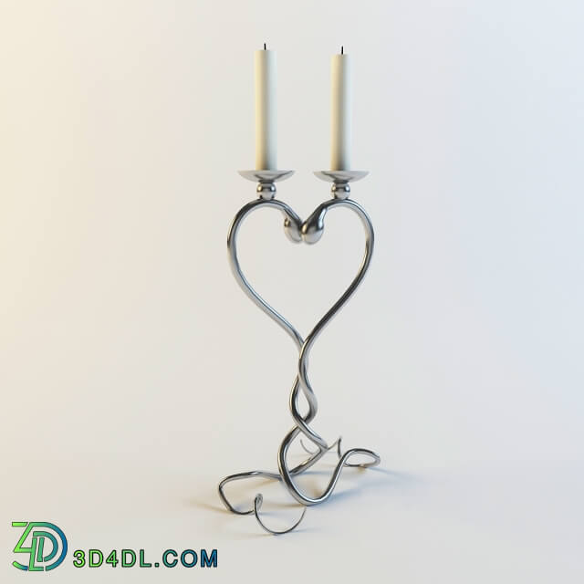 Other decorative objects - The candlestick in the form of the heart