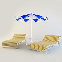Other architectural elements - Umbrella _ sun-bed 