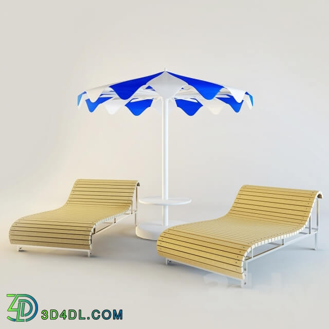 Other architectural elements - Umbrella _ sun-bed