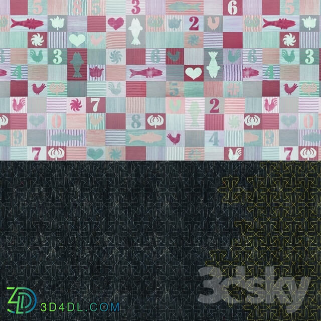 Wall covering - Wall_deco - Contemporary Wallpaper Pack 38