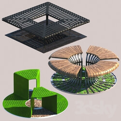 Other architectural elements - Tree Bench Grates 