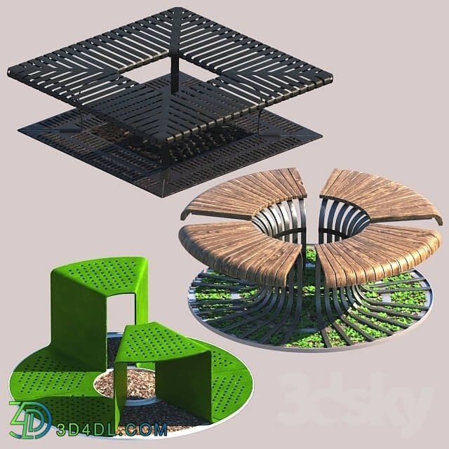 Other architectural elements - Tree Bench Grates