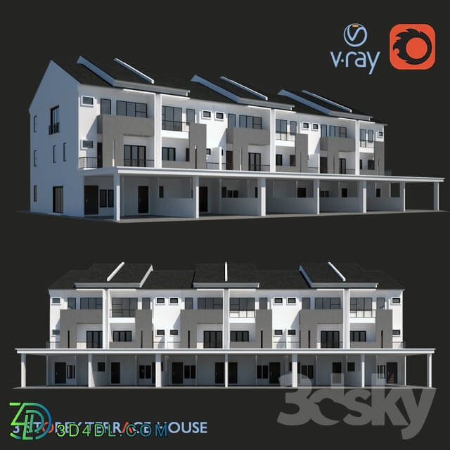 Building - 3 Storey Terrace House