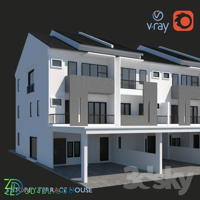 Building - 3 Storey Terrace House