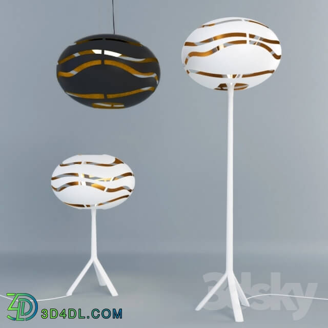 Floor lamp - A series of fixtures B.lux TREE SERIES HALOG Zweifarbig_ T50_ F50_ S50 _ceiling and floor_