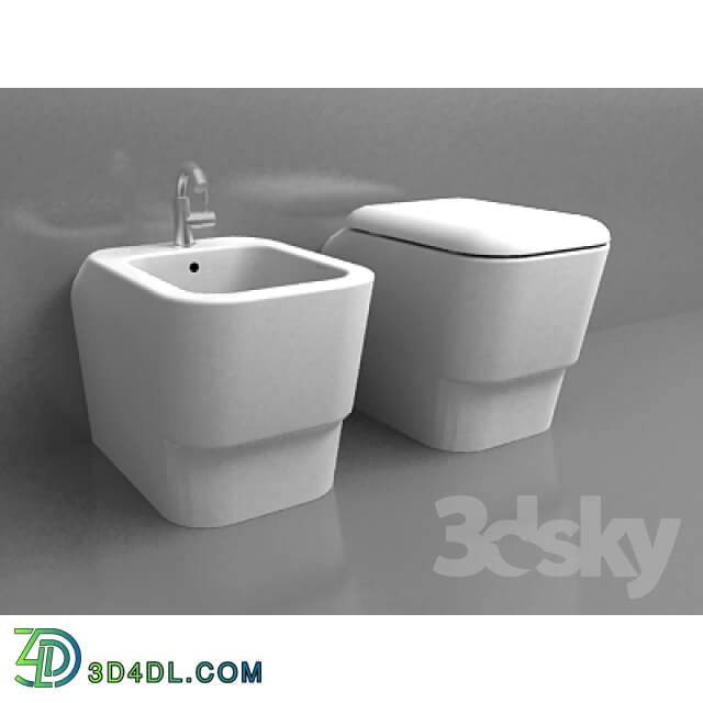 Toilet and Bidet - Toilet and bidet KERAMAG Emani