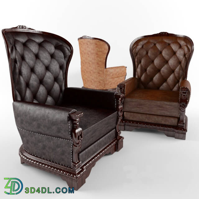 Arm chair - Leather chair Florenza 03-49051