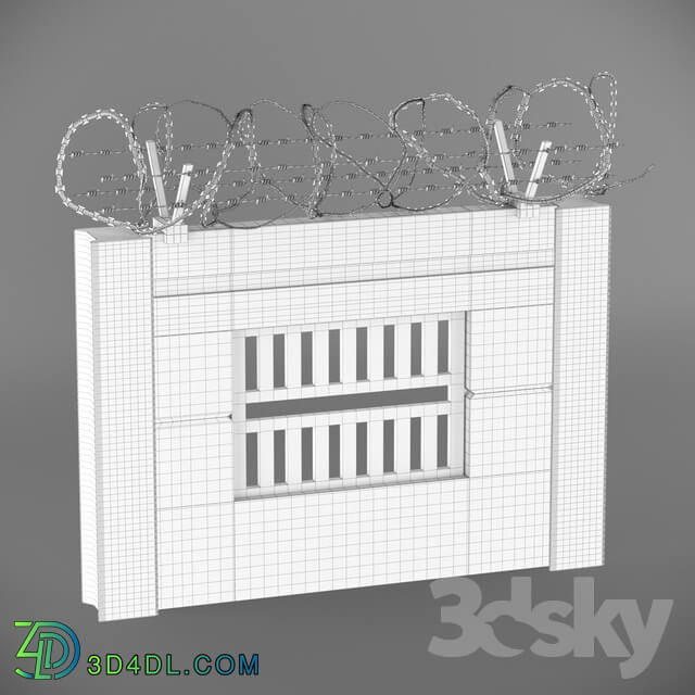 Other architectural elements - Security Wall _3_