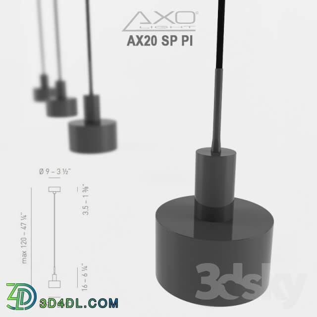 Ceiling light - Axolight _ AX20 SP PIDE Pendant lamp